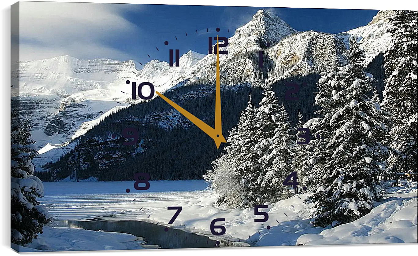 Часы картина - Зима
