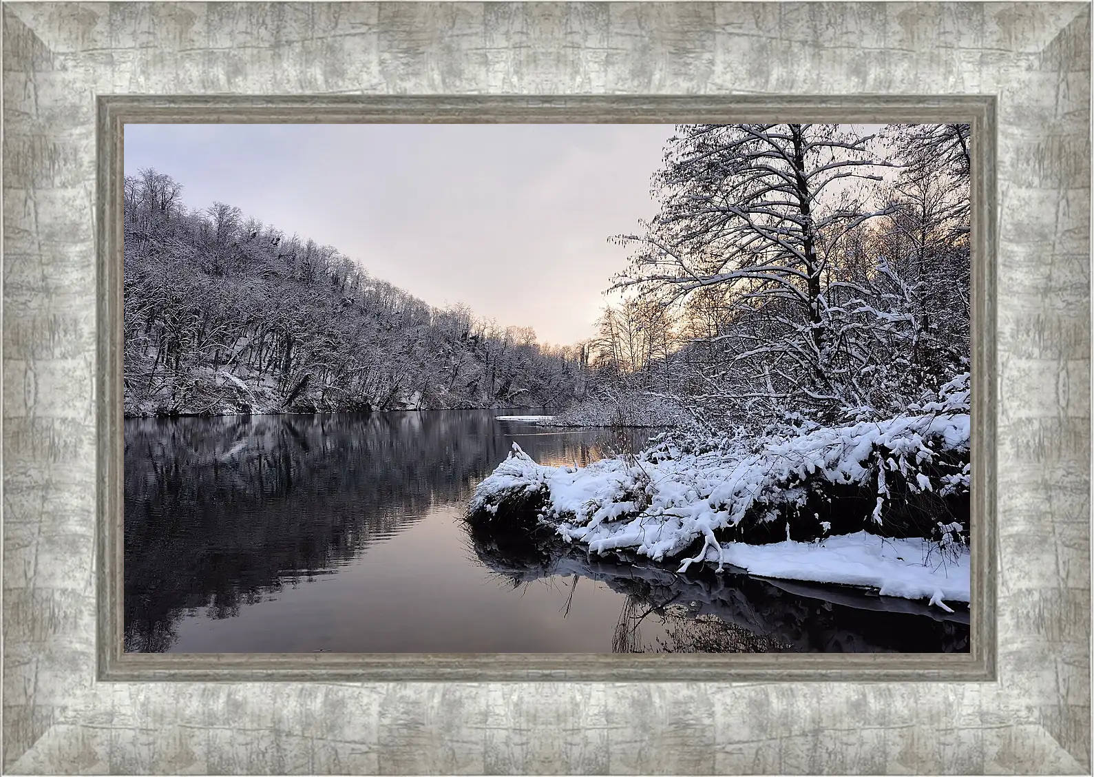 Картина в раме - Зима