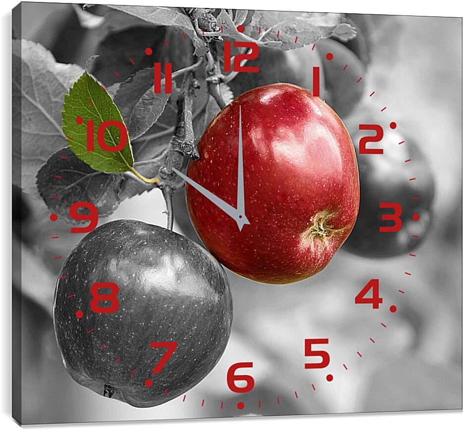 Часы картина - Яблоня