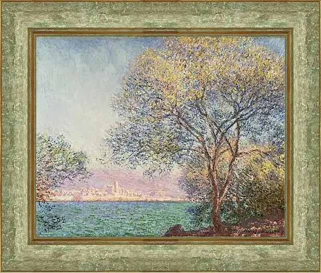 Картина в раме - Morning at Antibes. Клод Моне