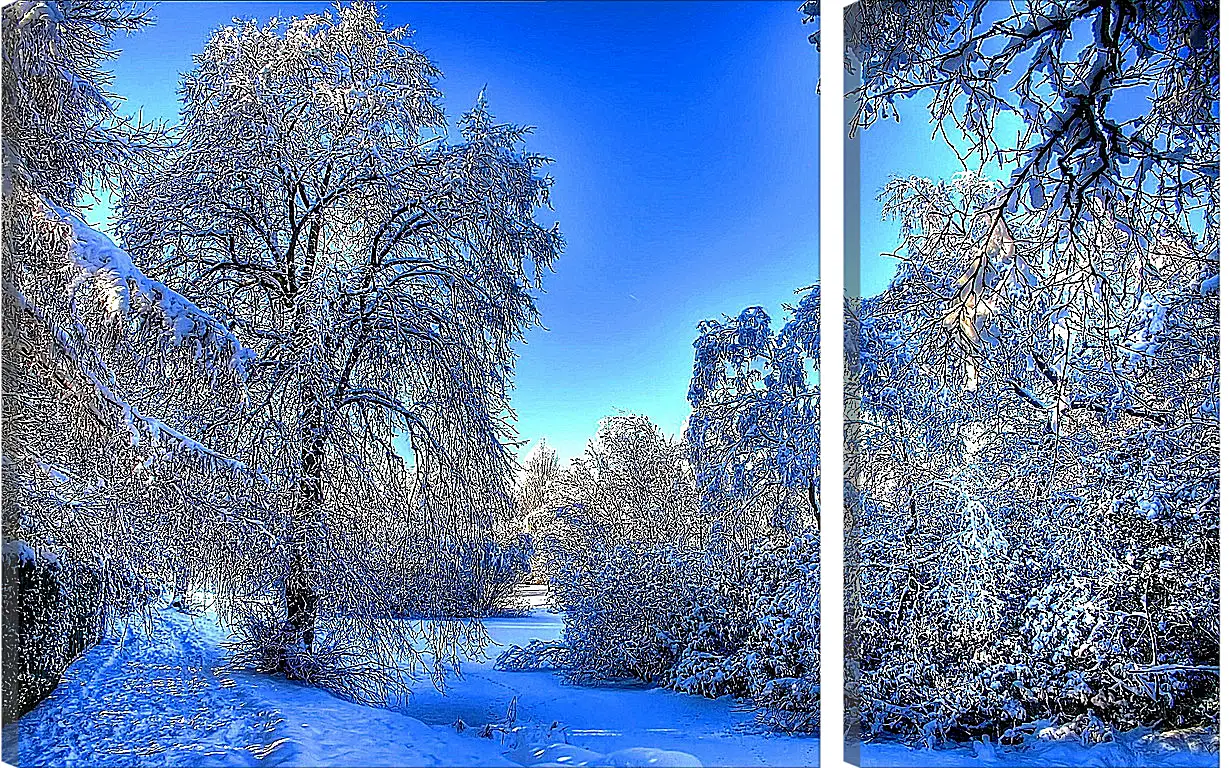 Модульная картина - Зима