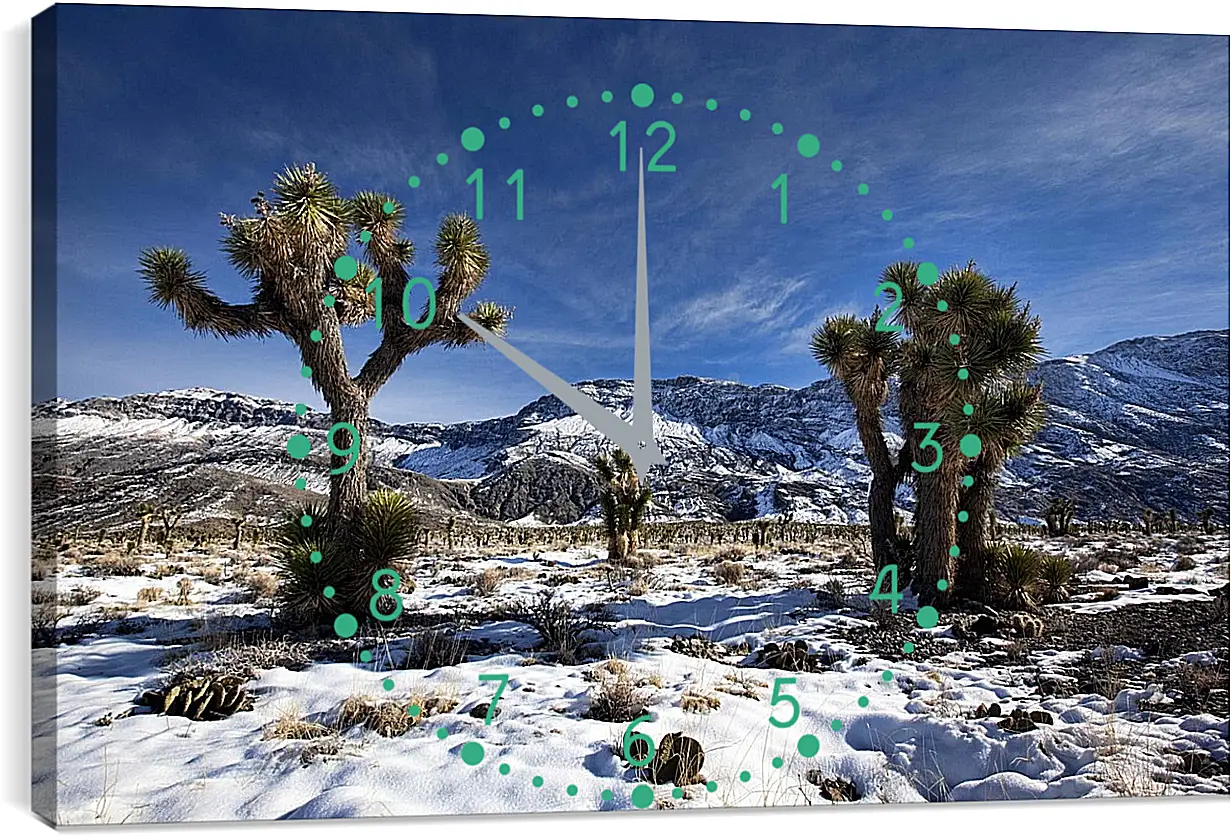 Часы картина - Зима