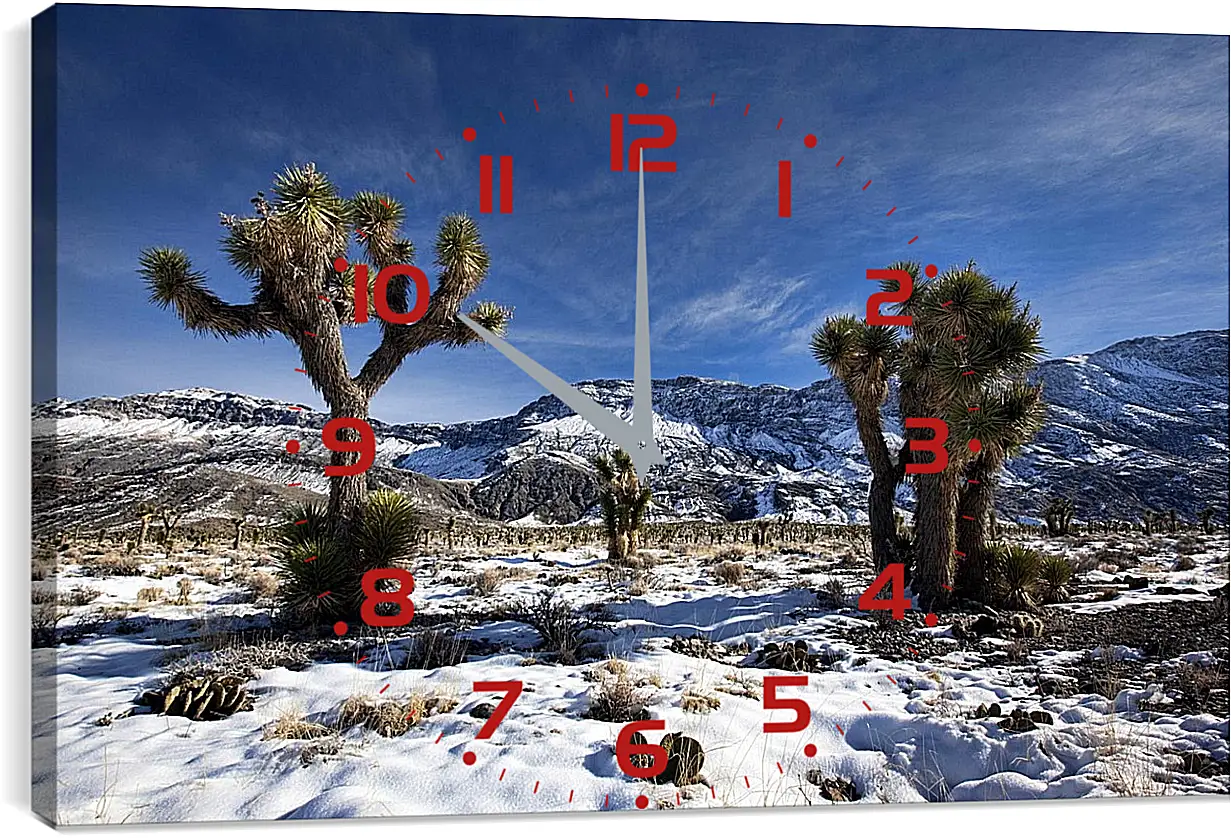 Часы картина - Зима