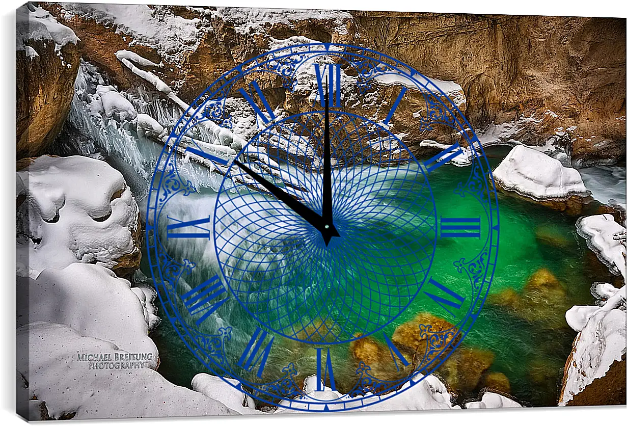Часы картина - Зима
