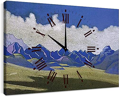 Часы картина - Каракорум. Рерих Николай