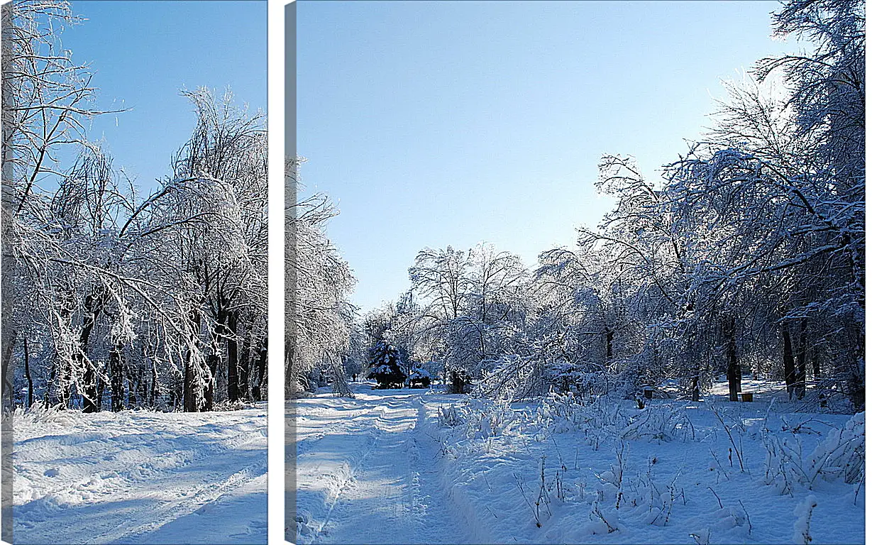 Модульная картина - Зима