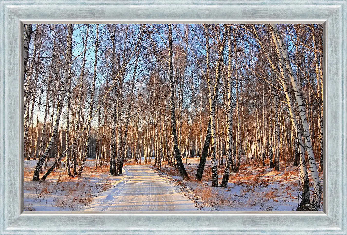 Картина в раме - Зима