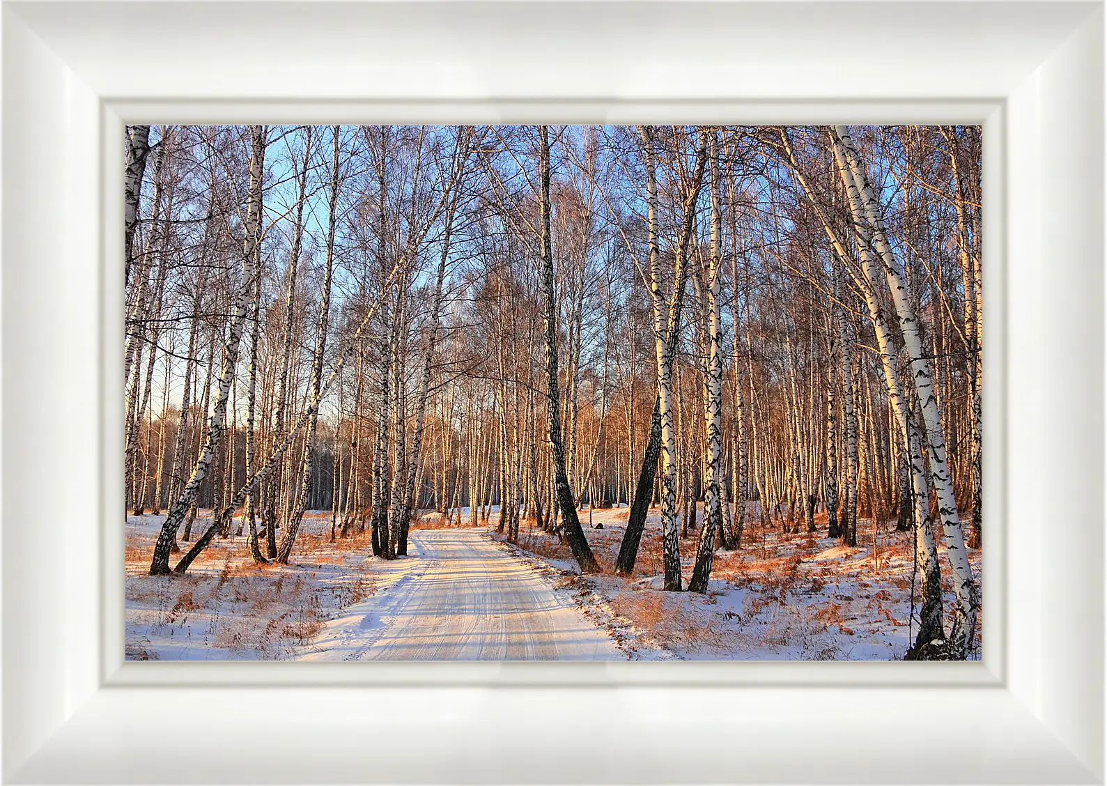 Картина в раме - Зима