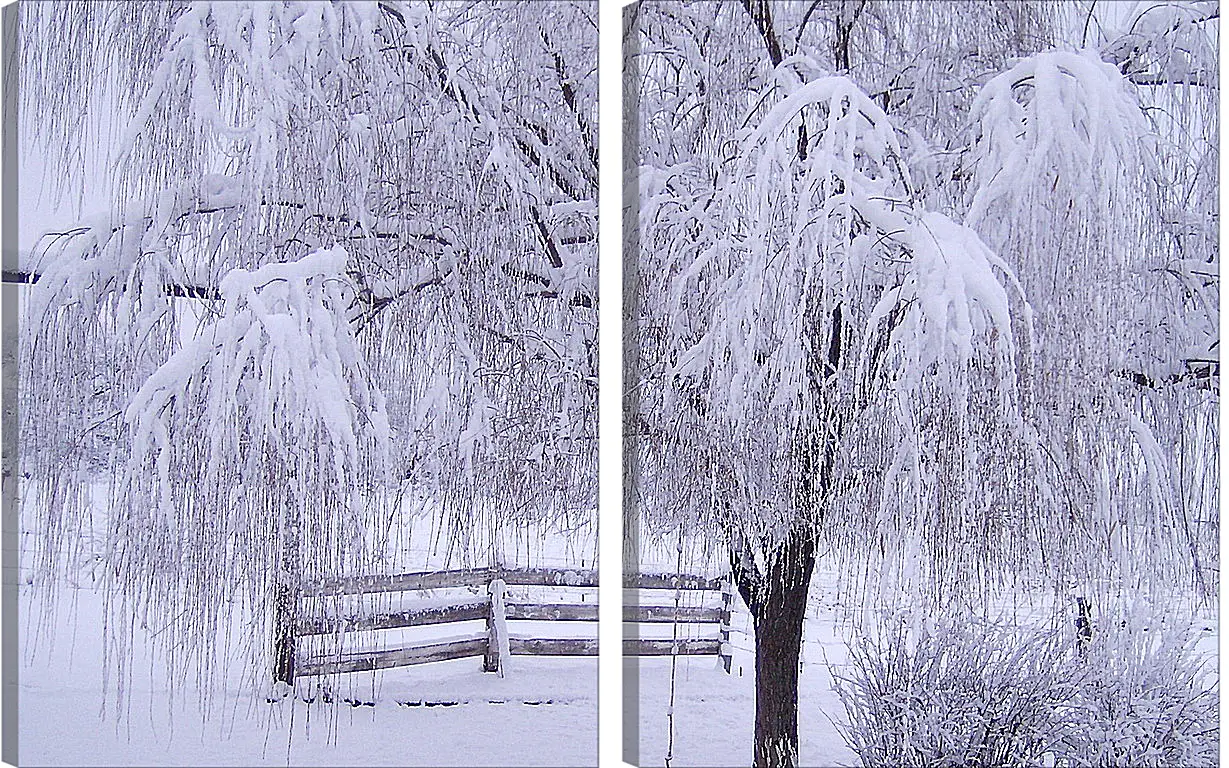 Модульная картина - Зима