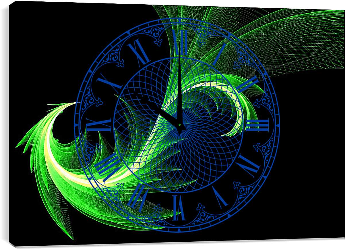 Часы картина - Абстракция