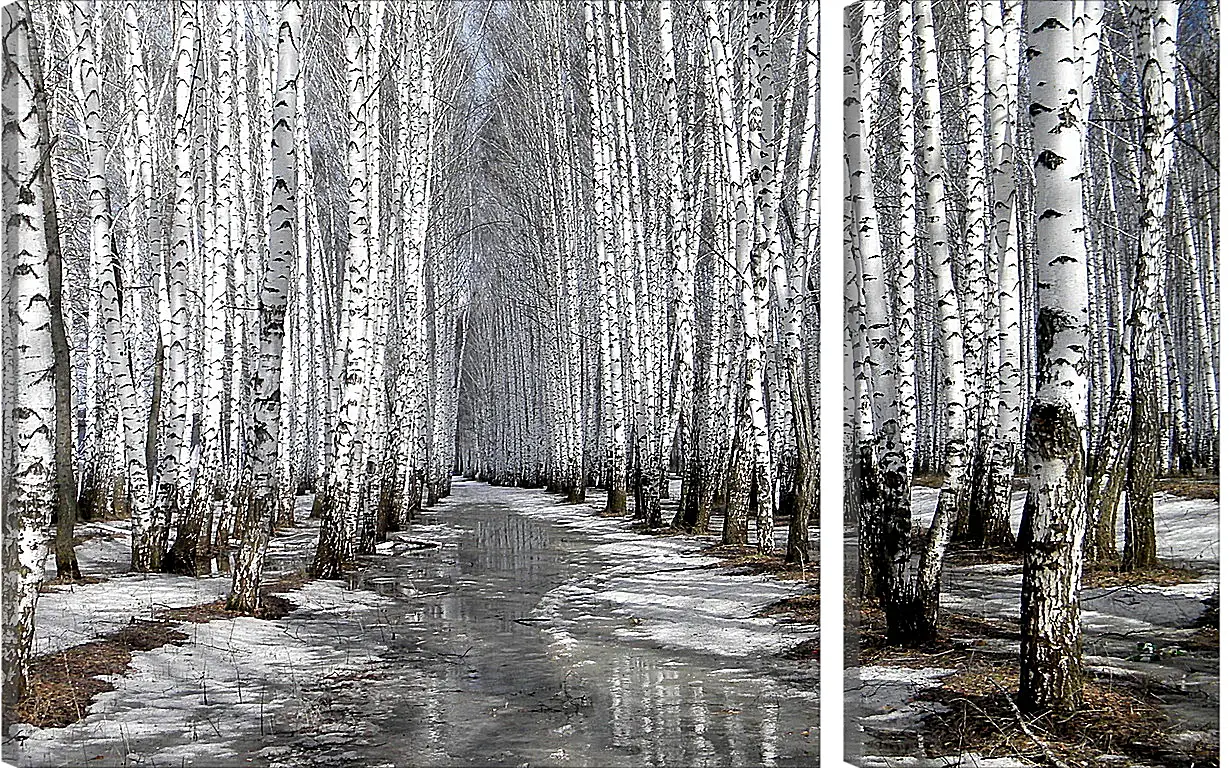 Модульная картина - Зима