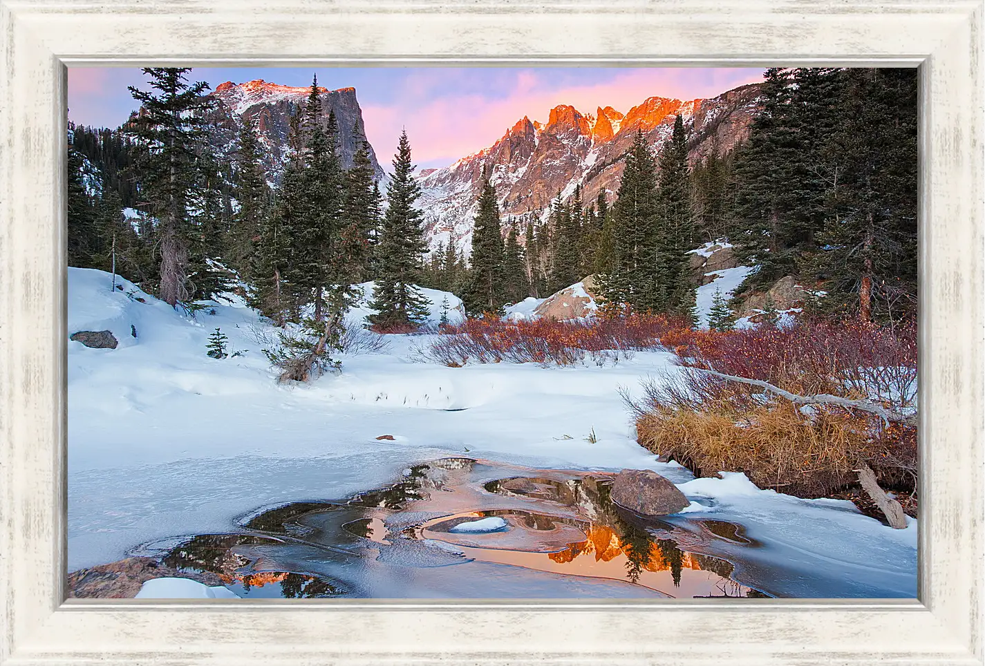 Картина в раме - Зима