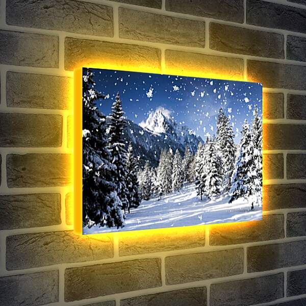 Лайтбокс световая панель - Зима