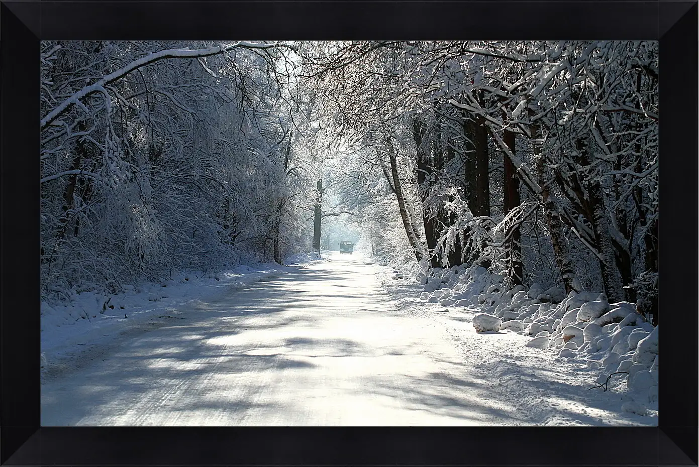 Картина в раме - Зима