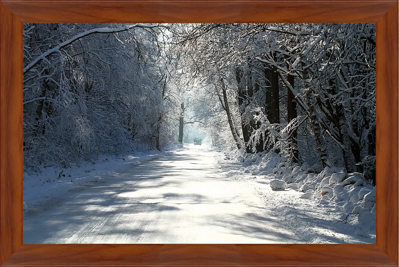 Картина в раме - Зима