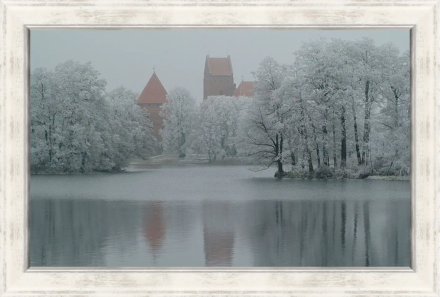 Картина в раме - Зима