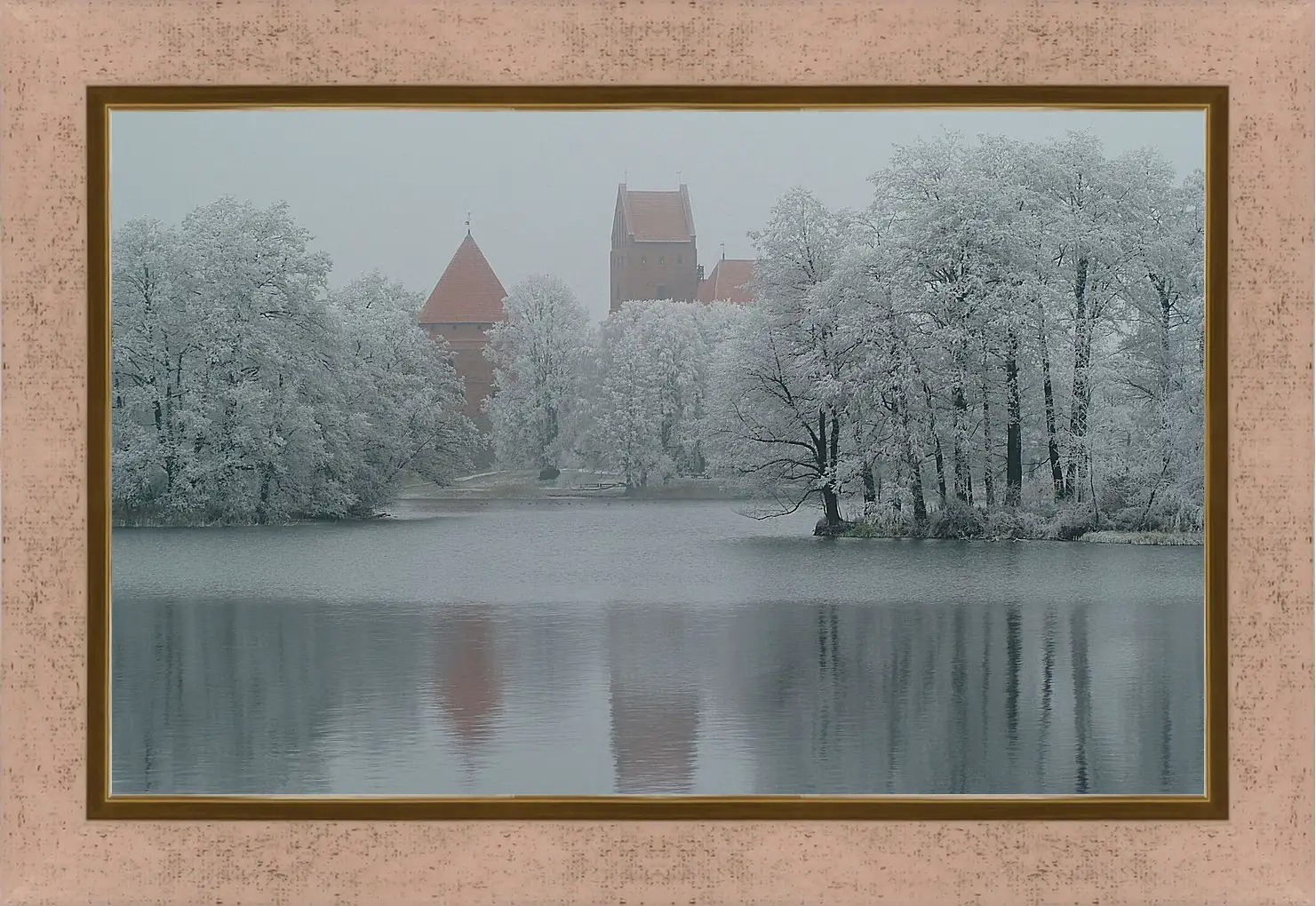 Картина в раме - Зима