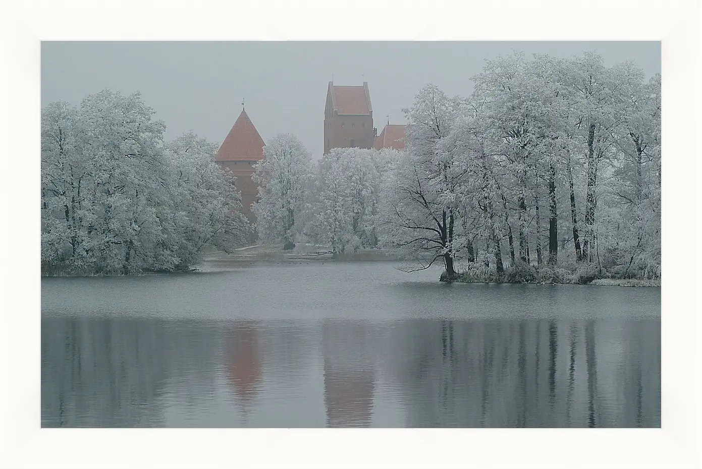 Картина в раме - Зима