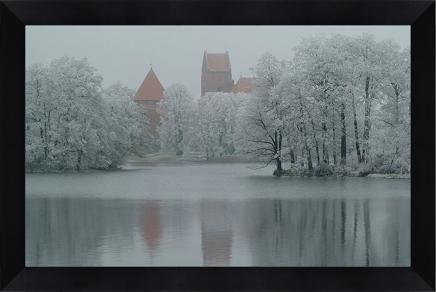 Картина в раме - Зима