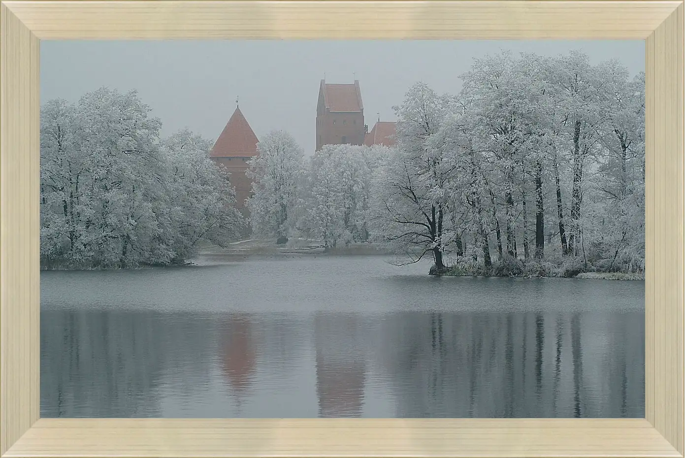 Картина в раме - Зима