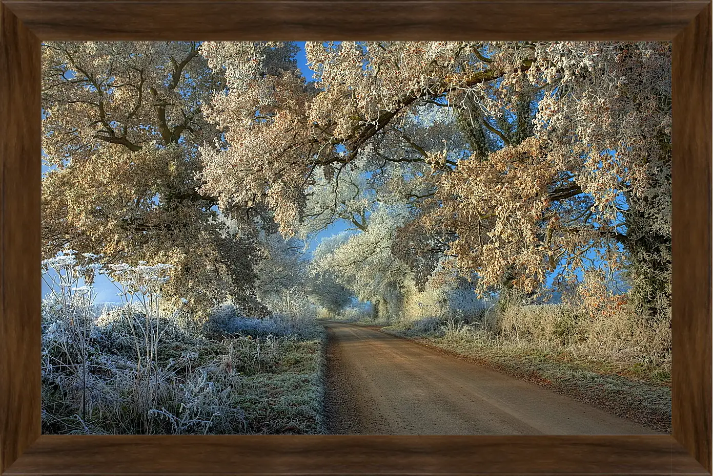 Картина в раме - Зима