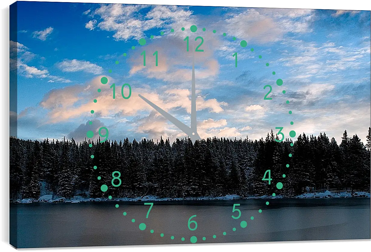 Часы картина - Зима