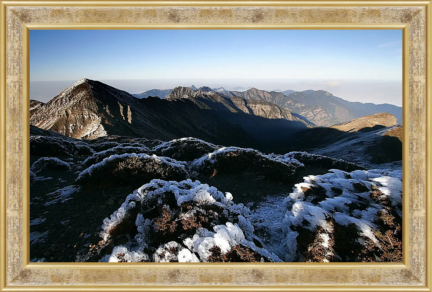 Картина в раме - Зима