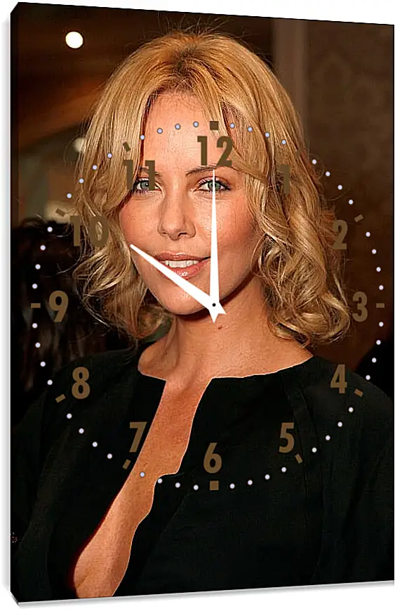 Часы картина - Шарлиз Терон. Charlize Theron