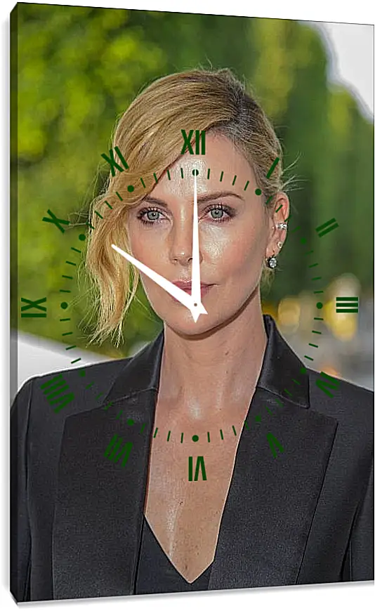 Часы картина - Шарлиз Терон. Charlize Theron