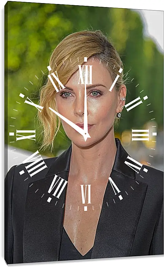 Часы картина - Шарлиз Терон. Charlize Theron