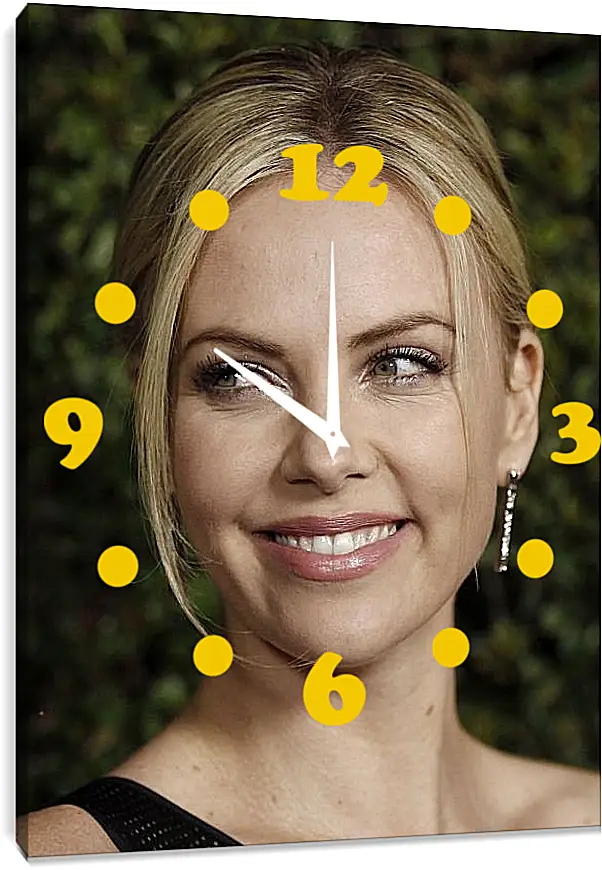 Часы картина - Шарлиз Терон. Charlize Theron