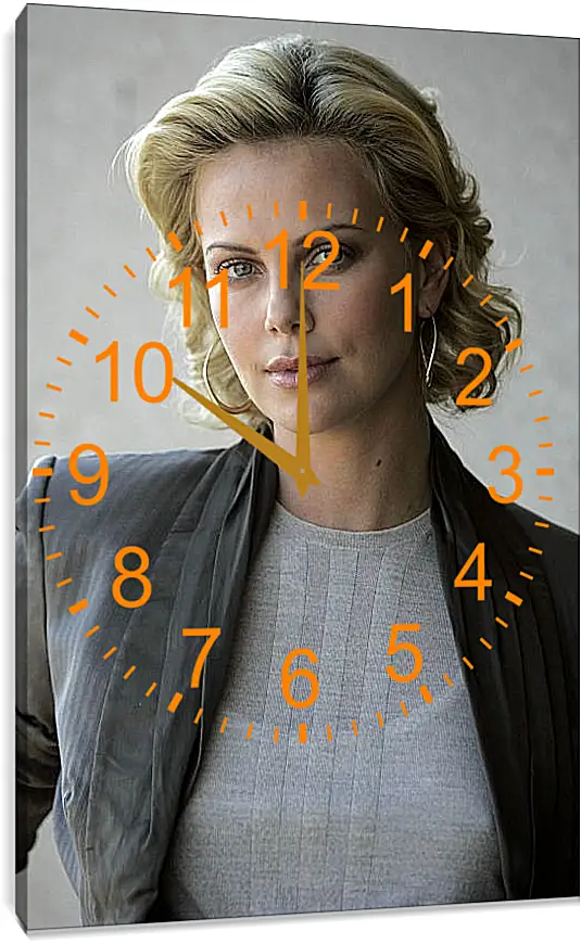 Часы картина - Шарлиз Терон. Charlize Theron
