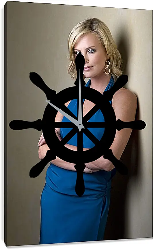 Часы картина - Шарлиз Терон. Charlize Theron