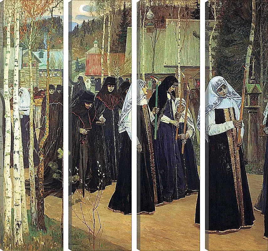 Модульная картина - Великий Постриг. Нестеров Михаил