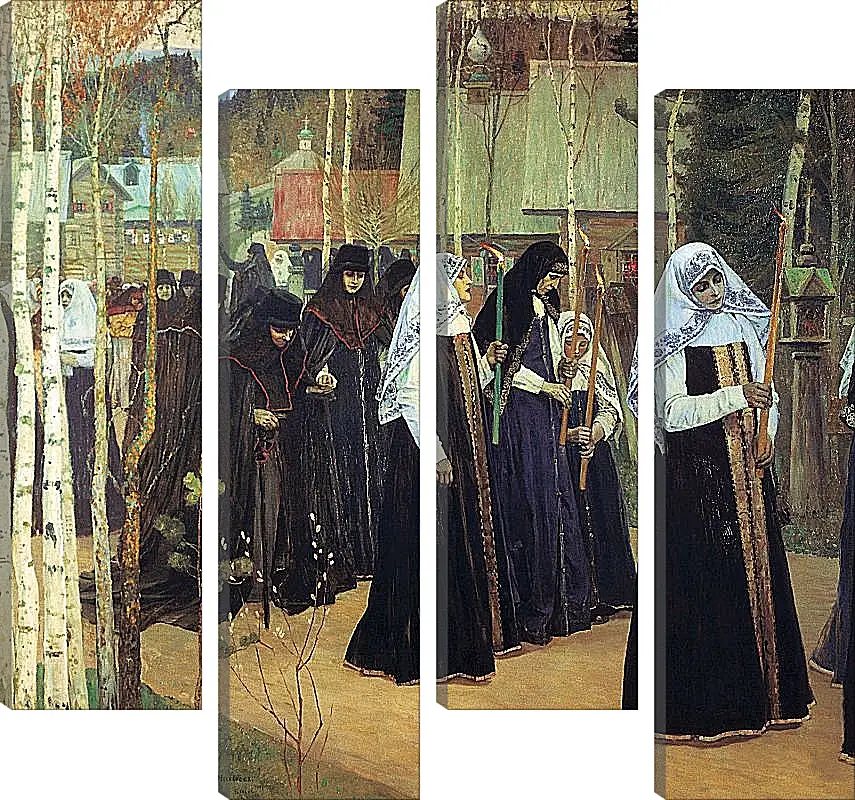 Модульная картина - Великий Постриг. Нестеров Михаил