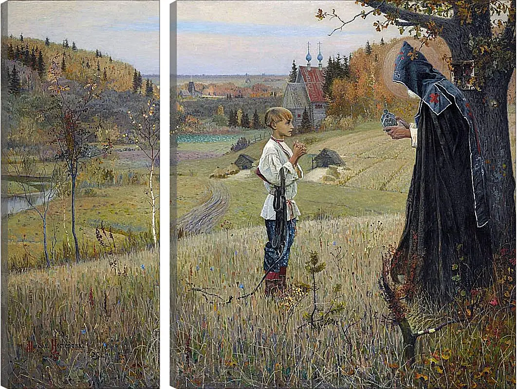 Модульная картина - Видение отроку Варфоломею. Нестеров Михаил