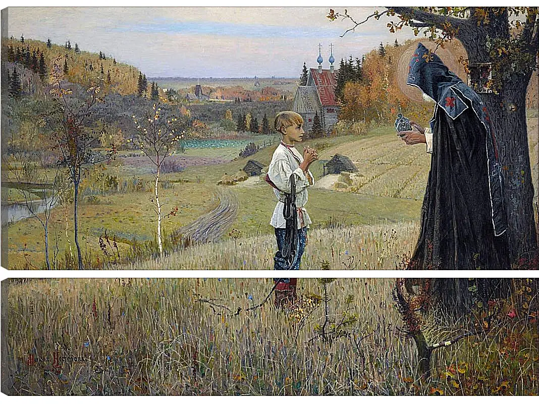 Модульная картина - Видение отроку Варфоломею. Нестеров Михаил