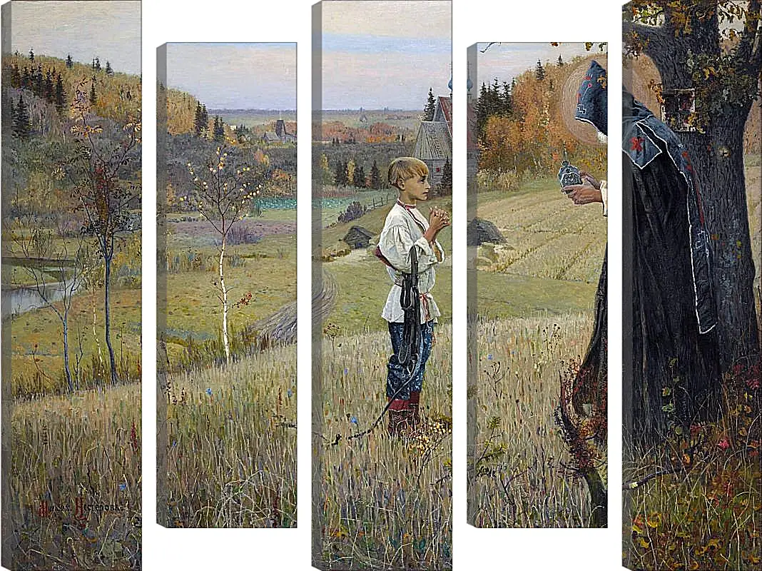 Модульная картина - Видение отроку Варфоломею. Нестеров Михаил