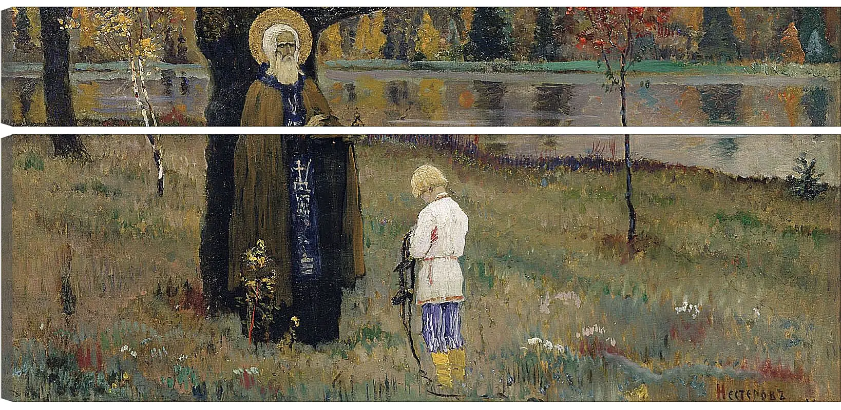 Модульная картина - Видение отроку Варфоломею 2. Нестеров Михаил