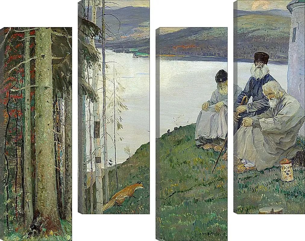 Модульная картина - Лисичка. Нестеров Михаил