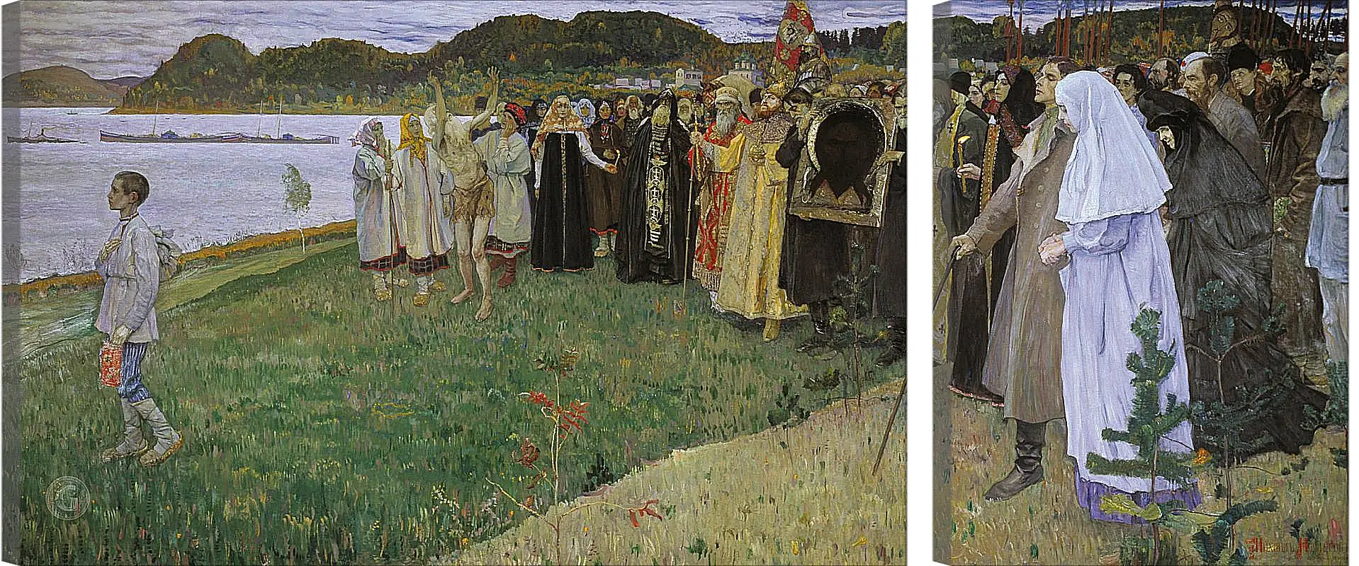 Модульная картина - На Руси. Нестеров Михаил
