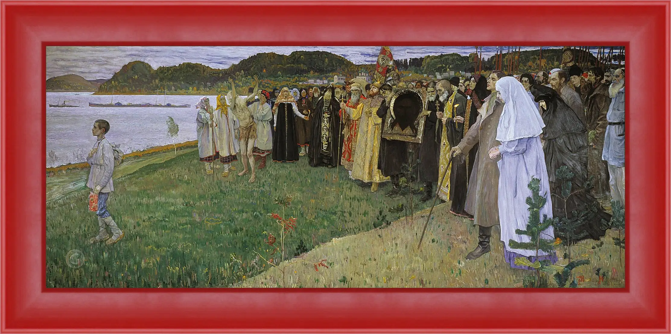 Картина в раме - На Руси. Нестеров Михаил