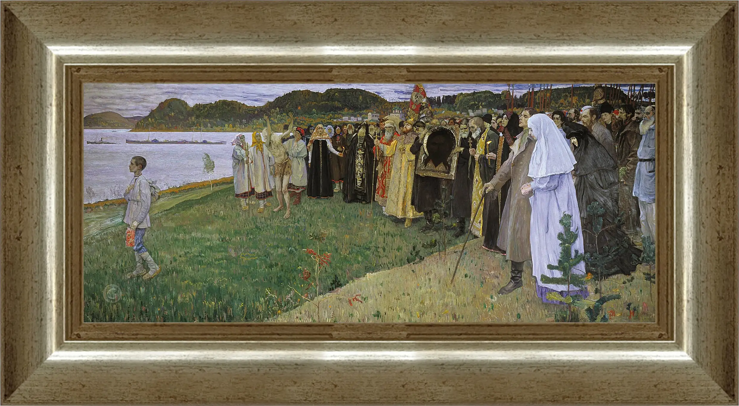 Картина в раме - На Руси. Нестеров Михаил