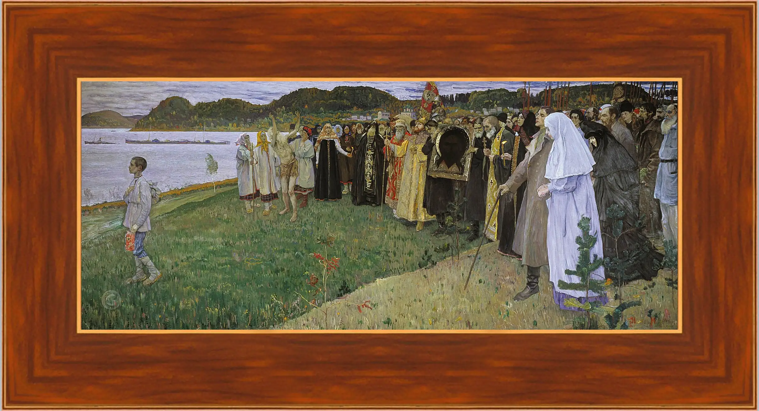 Картина в раме - На Руси. Нестеров Михаил