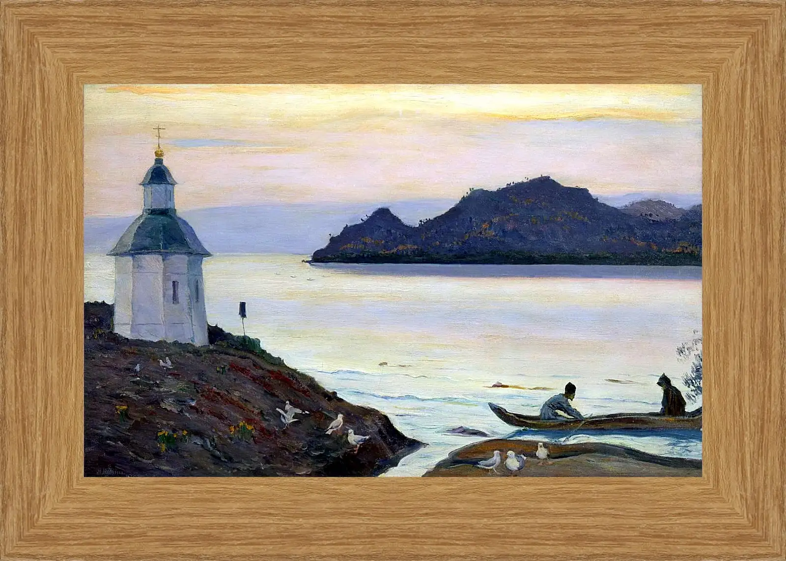 Картина в раме - Соловки. Нестеров Михаил