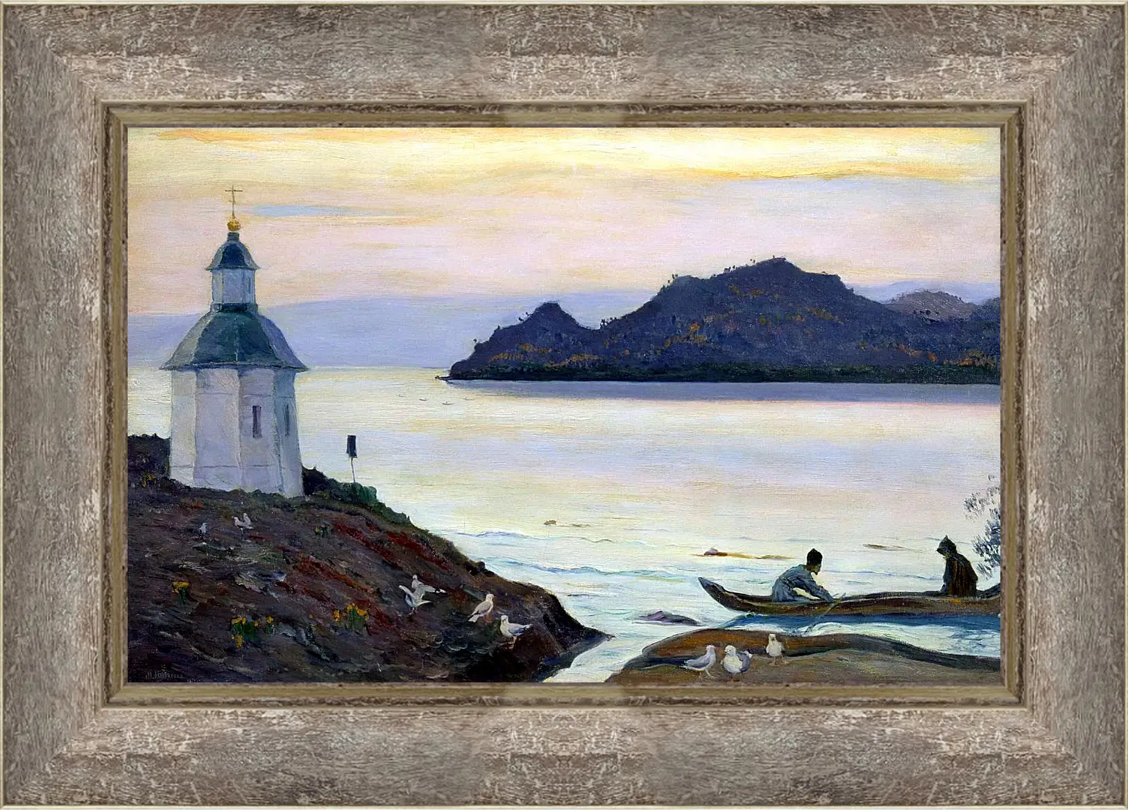 Картина в раме - Соловки. Нестеров Михаил