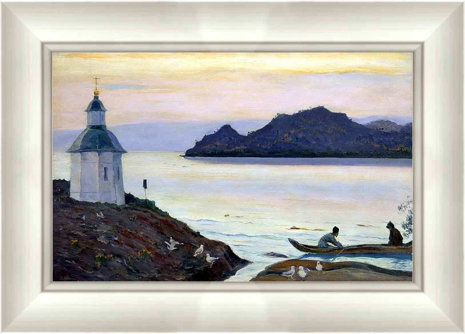 Картина в раме - Соловки. Нестеров Михаил