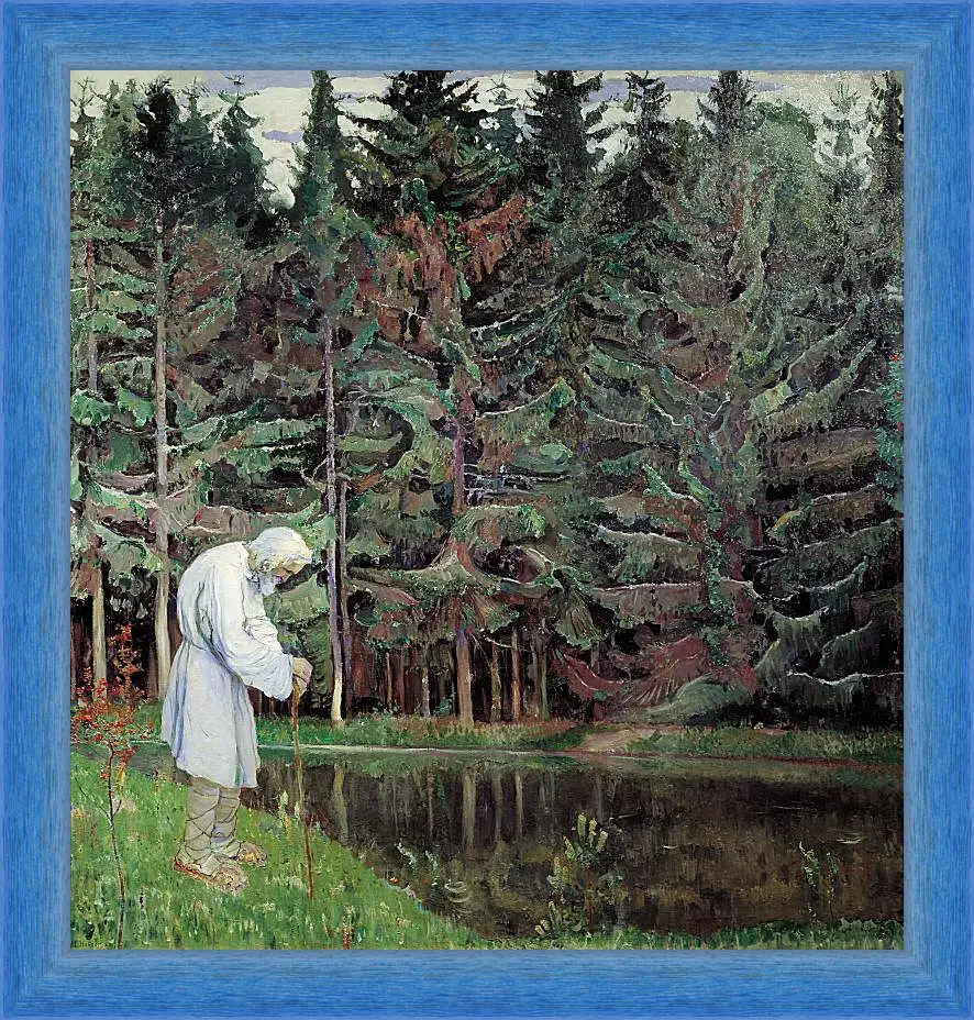 Картина в раме - Старец. Нестеров Михаил