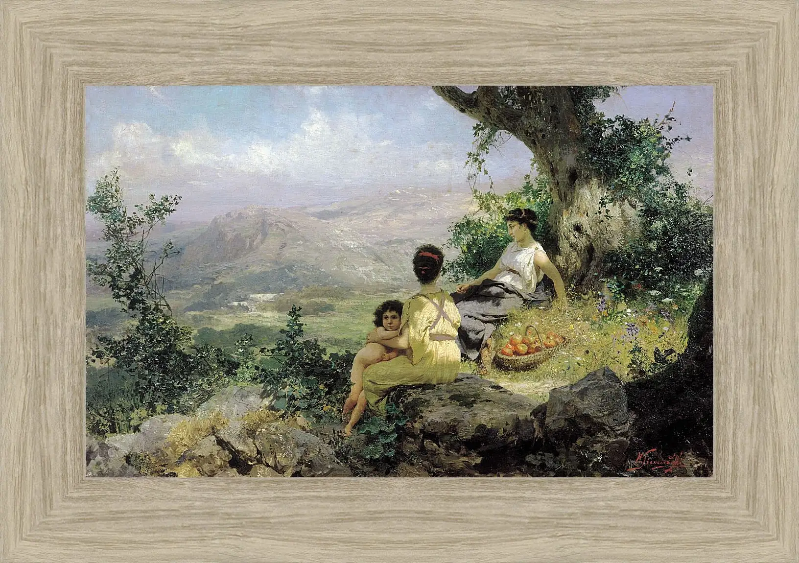 Картина в раме - Отдых. Семирадский Генрих