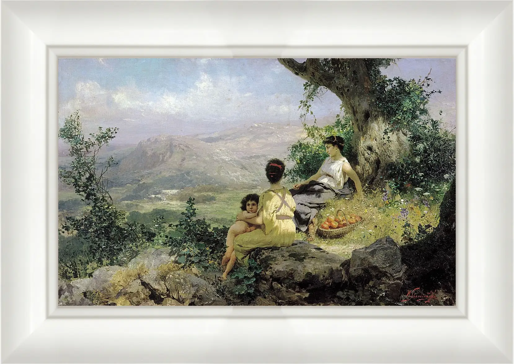 Картина в раме - Отдых. Семирадский Генрих